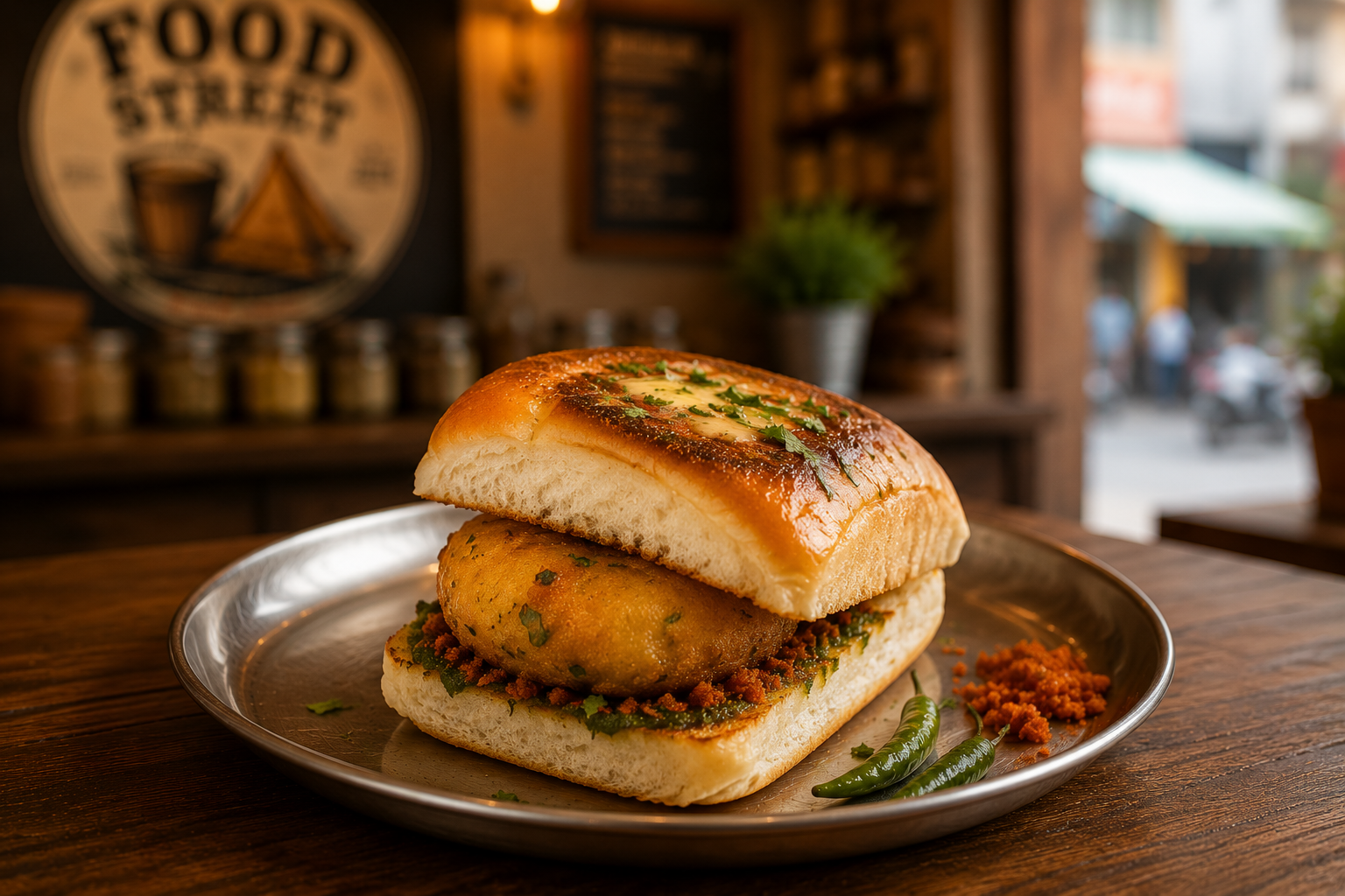 Butter Grill Vada Pav